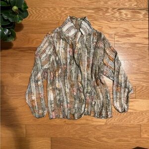 Multicolor Sheer Blouse